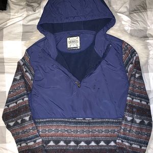 Blue and Aztec hoodie